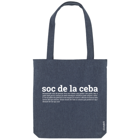 Bossa de nances de cotó reciclat | soc de la ceba | Els Ximplets