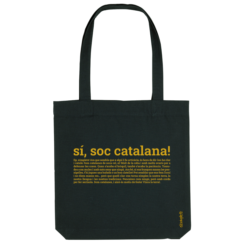 Bossa de nances de cotó reciclat | sí, soc catalana! | Els Ximplets