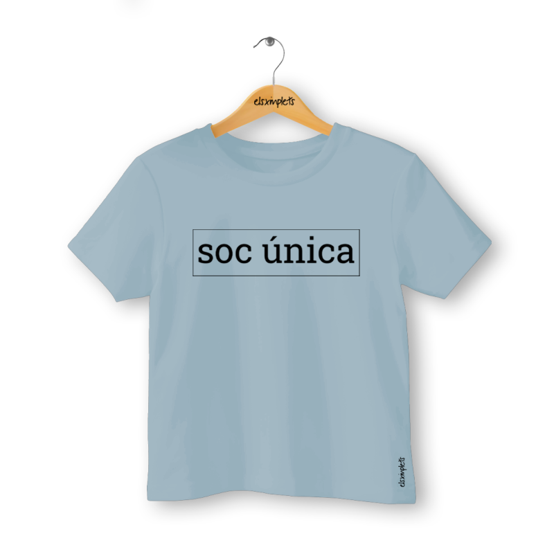 Soc única - samarreta infantil - nena | Els Ximplets