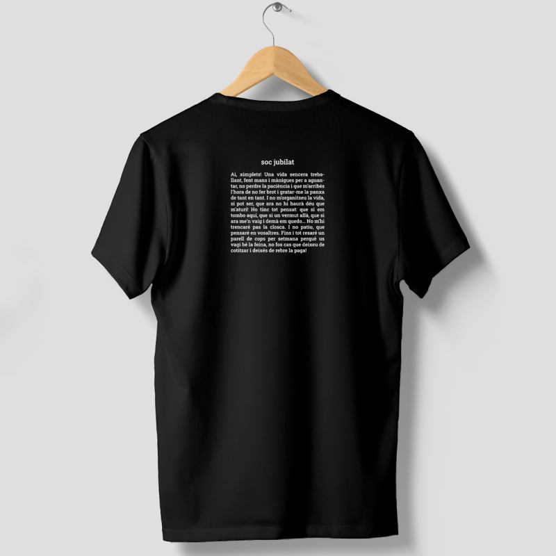 Soc jubilat (no m'organitzis) - samarreta unisex | Els Ximplets