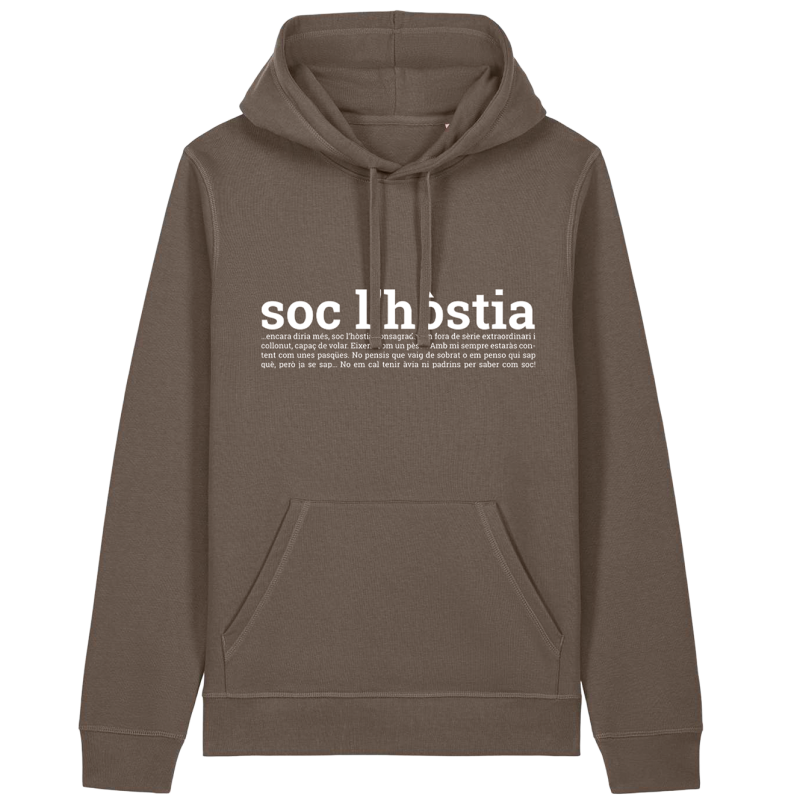 Dessuadora | soc l'hòstia | Cotó orgànic | Els Ximplets