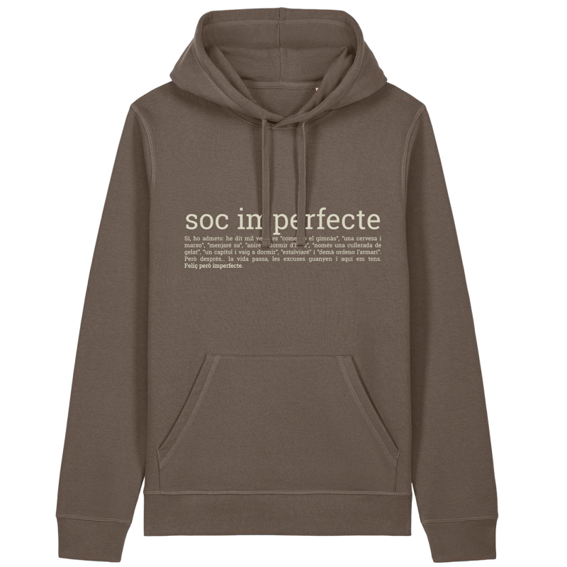 Dessuadora | soc imperfecte | Cotó orgànic | Els Ximplets