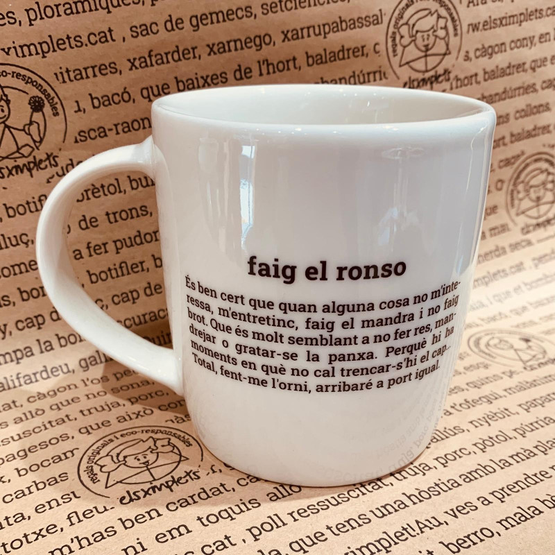 faig-el-ronso | tassa porcellana | els ximplets