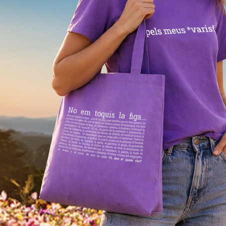 Bossa de nances de cotó reciclat | No em toques la figa | Els Ximplets