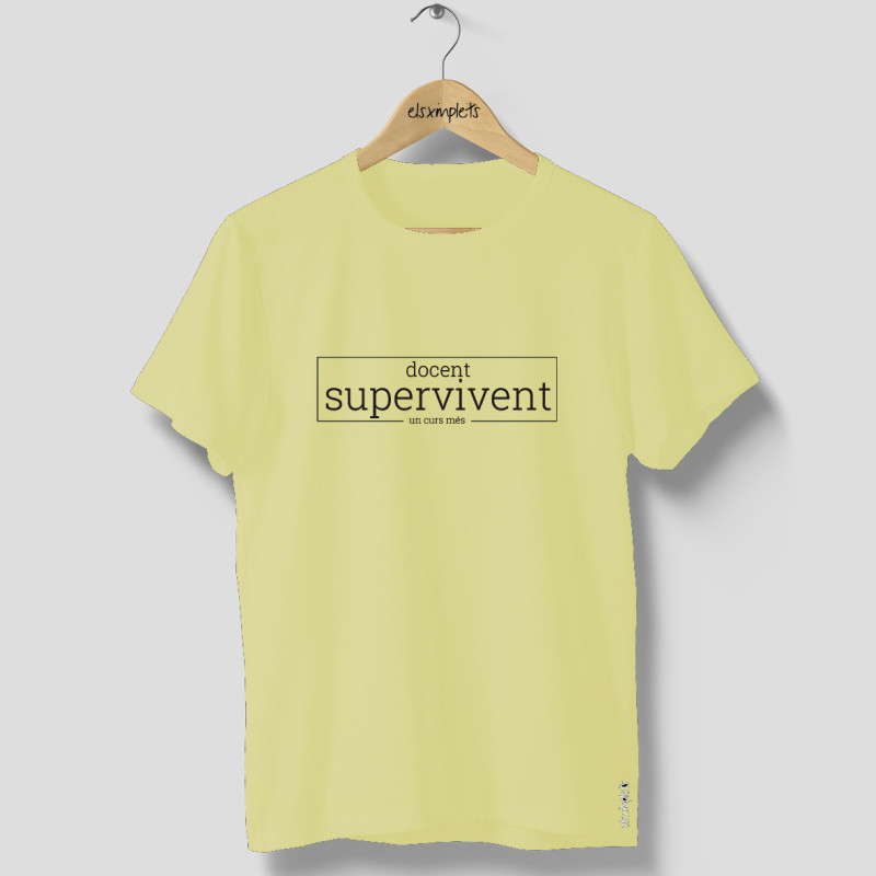 DOCENT SUPERVIVENT - Samarreta unisex