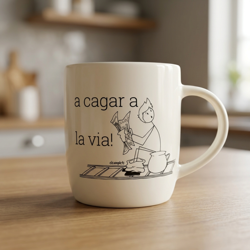 Tassa disseny català | A cagar la via | Els Ximplets