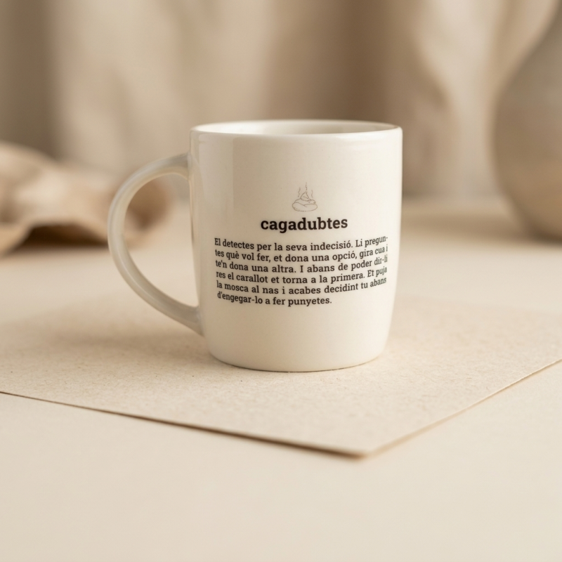 Tassa disseny català | Cagadubtes | Els Ximplets