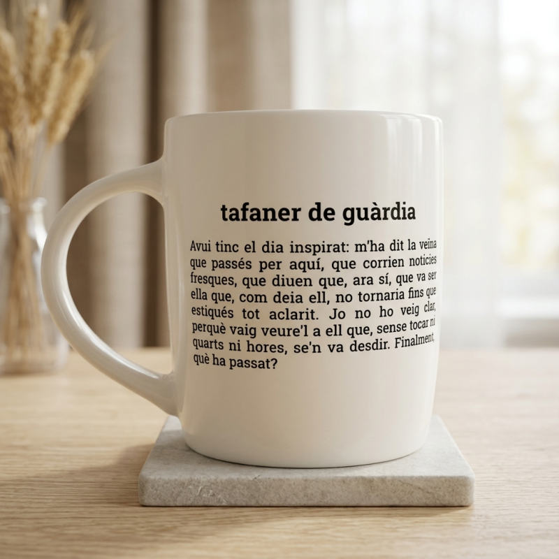 tafaner de guàrdia | tassa porcellana | els ximplets