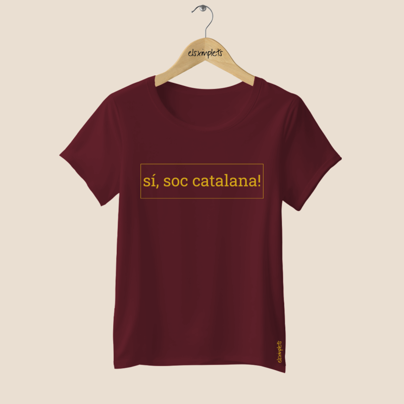 SÍ, SOC CATALANA - samarreta dona coll ample