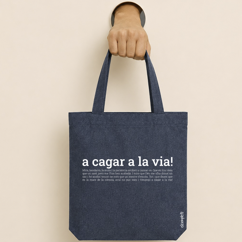Bossa de nanses de cotó reciclat | A cagar a la via | Els Ximplets