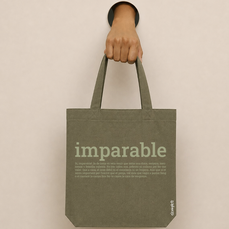 IMPARABLE - bossa de cotó  orgànic