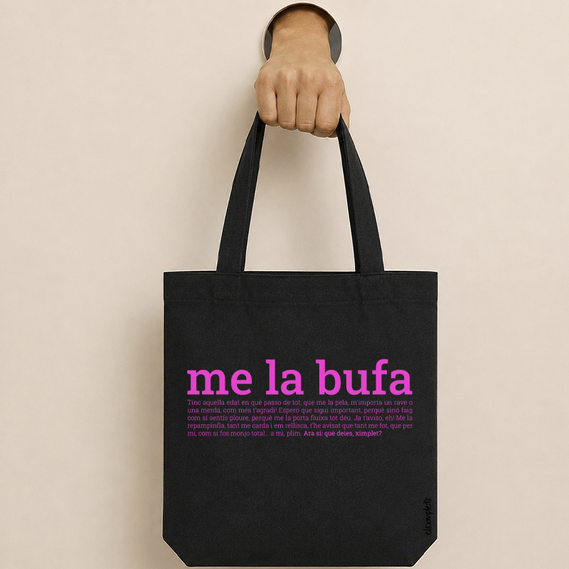 ME LA BUFA - bossa de cotó  orgànic