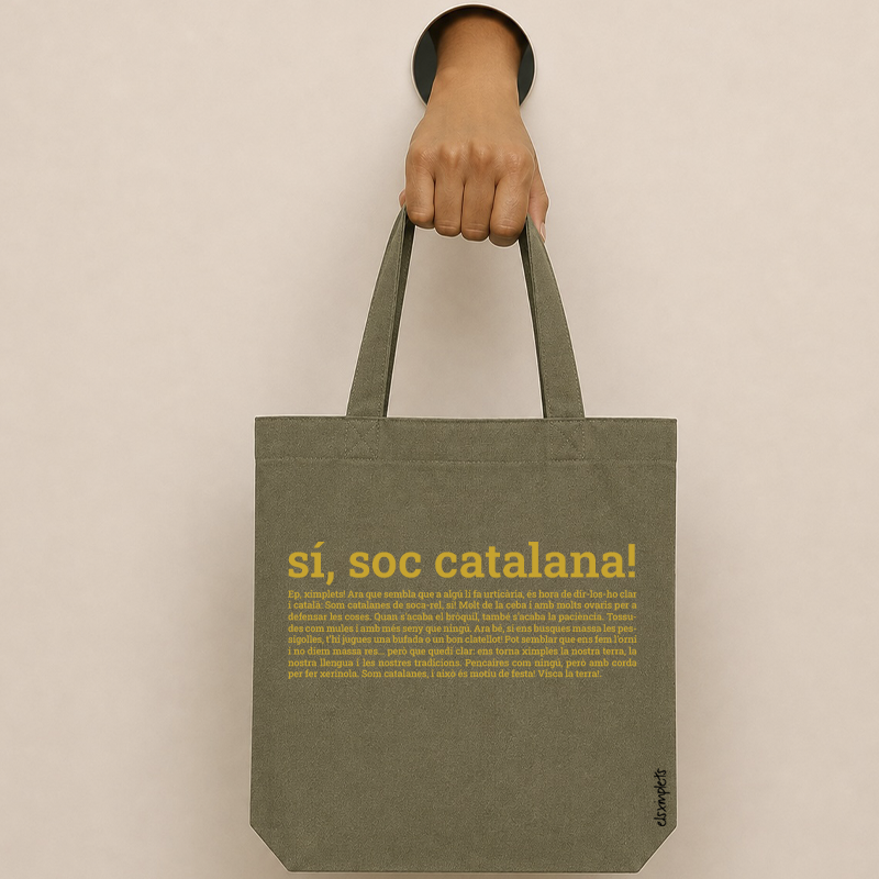 SIÍ, SOC CATALANA - bossa de cotó  orgànic