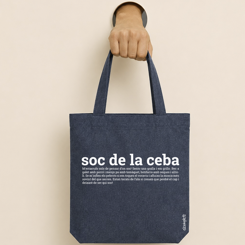 SOC DE LA CEBA - bossa de cotó  orgànic
