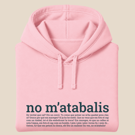 NO M'ATABALIS! - dessuadora unisex caputxa