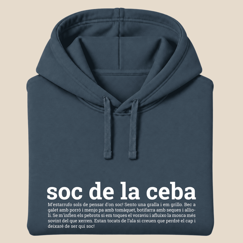 SOC DE LA CEBA - dessuadora unisex caputxa