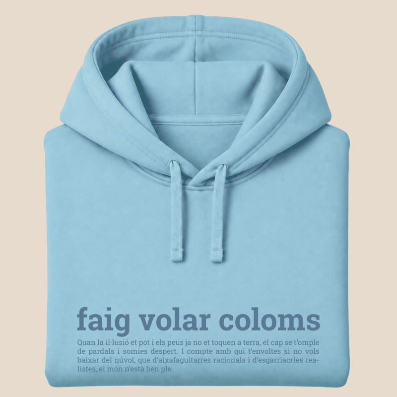 FAIG VOLAR COLOMS - dessuadora unisex caputxa