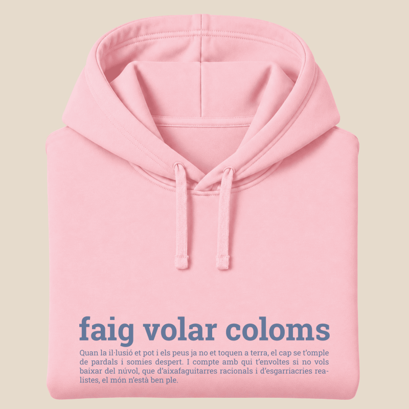 FAIG VOLAR COLOMS - dessuadora unisex caputxa