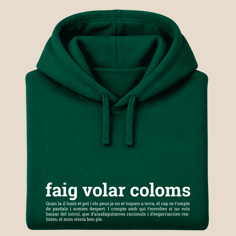 FAIG VOLAR COLOMS - dessuadora unisex caputxa
