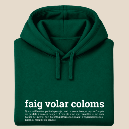FAIG VOLAR COLOMS - dessuadora unisex caputxa