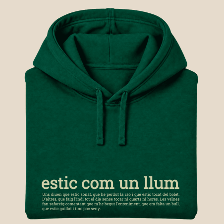 ESTIC COM UN LLUM - dessuadora unisex caputxa