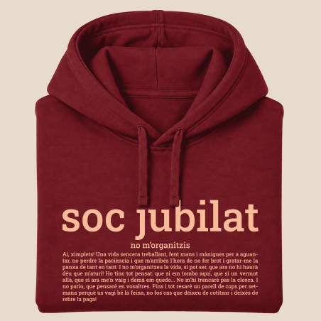 SOC JUBILAT - dessuadora unisex caputxa