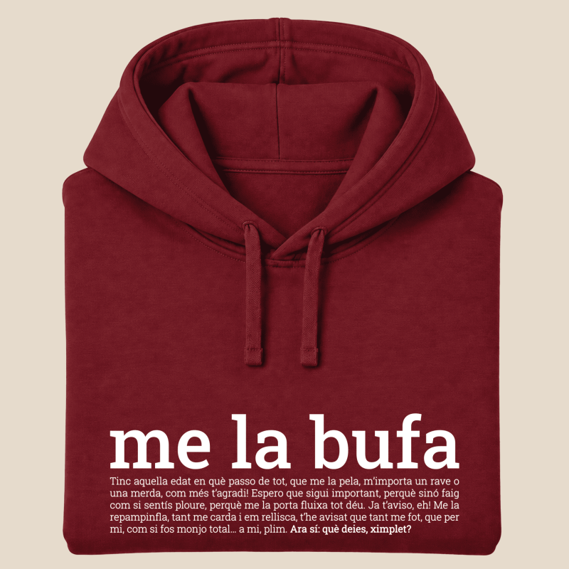 ME LA BUFA - dessuadora unisex caputxa