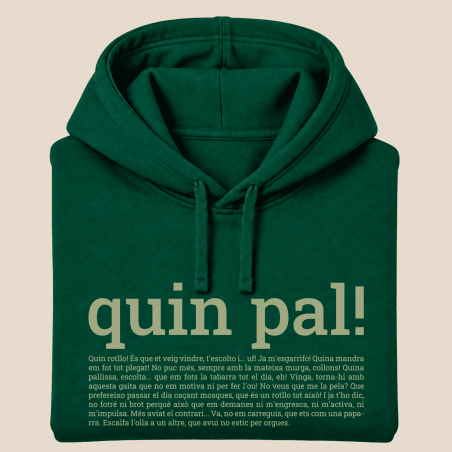 QUIN PAL - dessuadora unisex caputxa