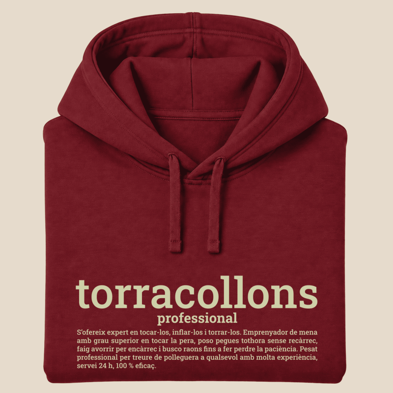 TORRACOLLONS PROF - dessuadora unisex caputxa