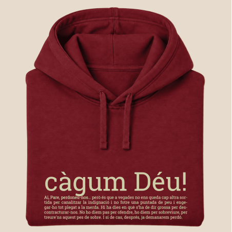 CÀGUM DÉU - dessuadora unisex caputxa