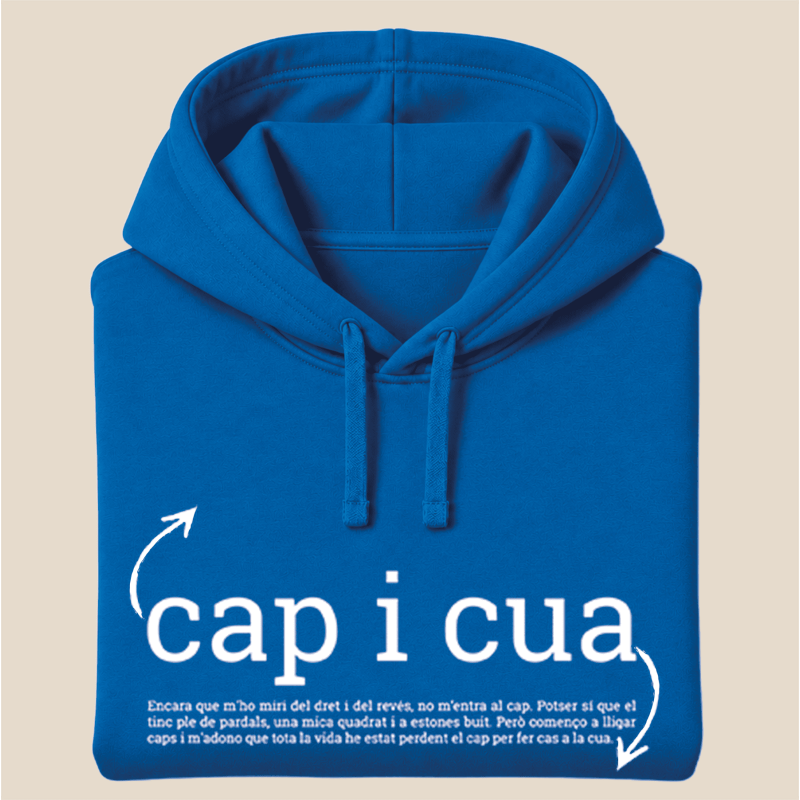 CAP I CUA - dessuadora unisex caputxa