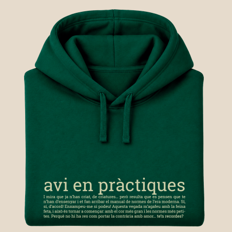 AVI DE PRACTIQUES - dessuadora unisex caputxa