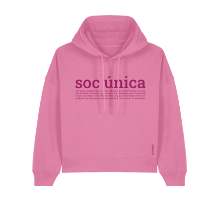 SOC ÚNICA - dessuadora dona caputxa