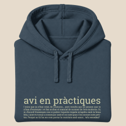 AVI DE PRACTIQUES - dessuadora unisex caputxa