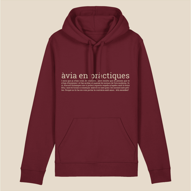 AVIA DE PRACTIQUES - dessuadora unisex caputxa