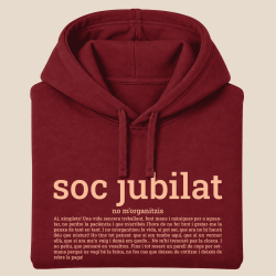 SOC JUBILAT - dessuadora unisex caputxa