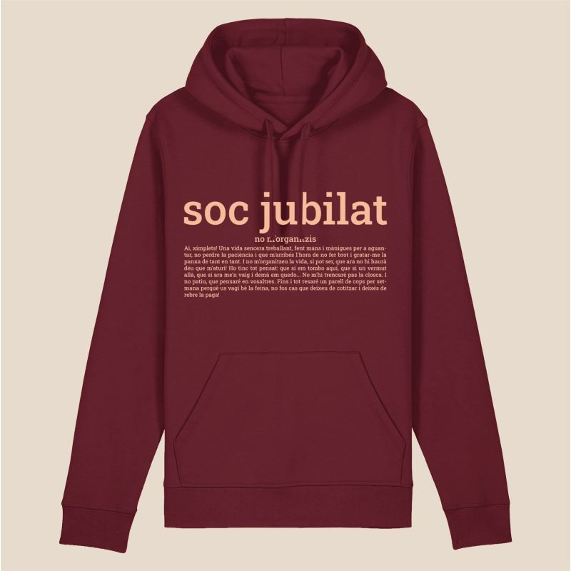 SOC JUBILAT - dessuadora unisex caputxa
