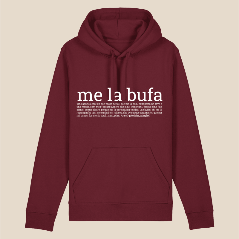 ME LA BUFA - dessuadora unisex caputxa