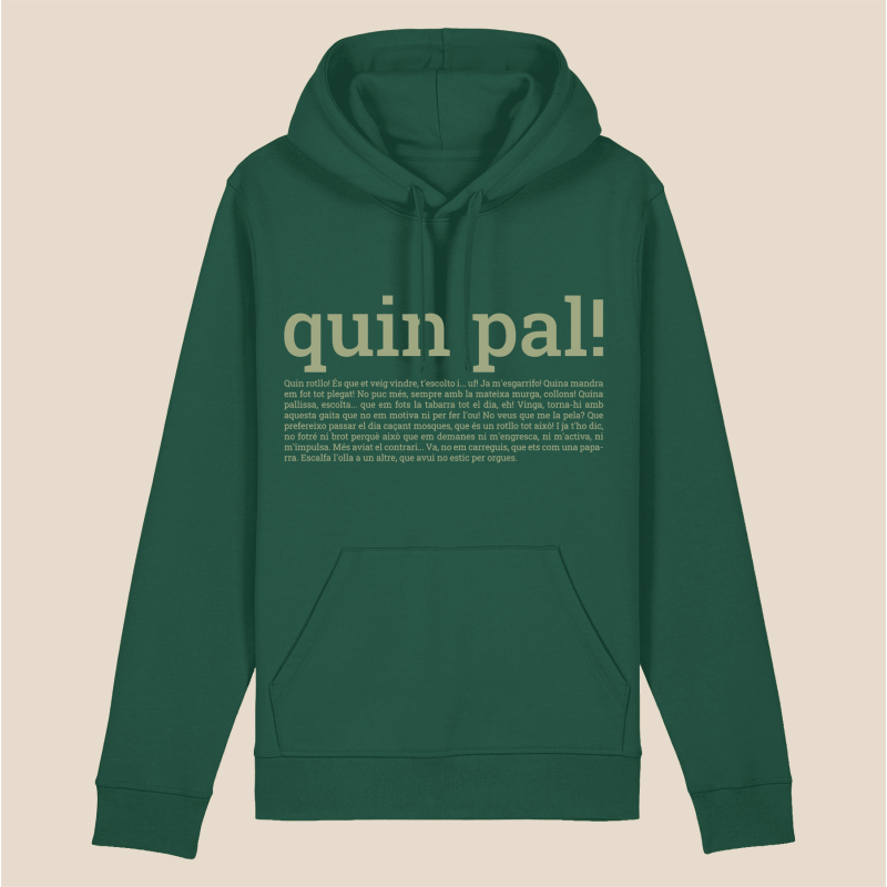 QUIN PAL - dessuadora unisex caputxa