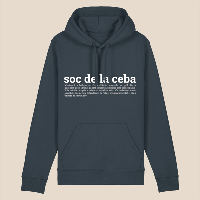 SOC DE LA CEBA - dessuadora unisex caputxa