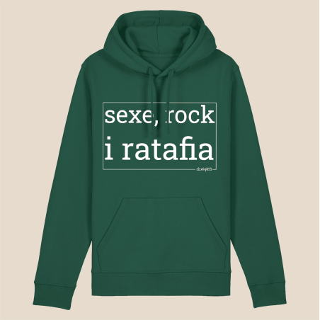 SEXE, ROCK I RATAFIA - dessuadora unisex caputxa