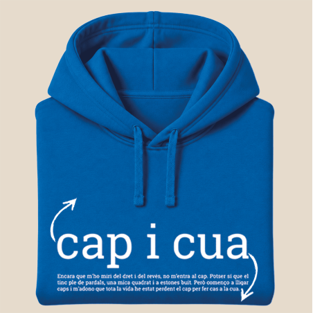 CAP I CUA - dessuadora unisex caputxa