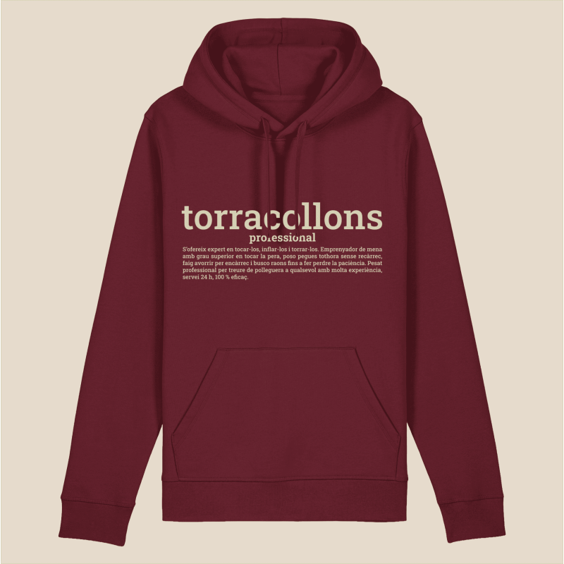 TORRACOLLONS PROF - dessuadora unisex caputxa
