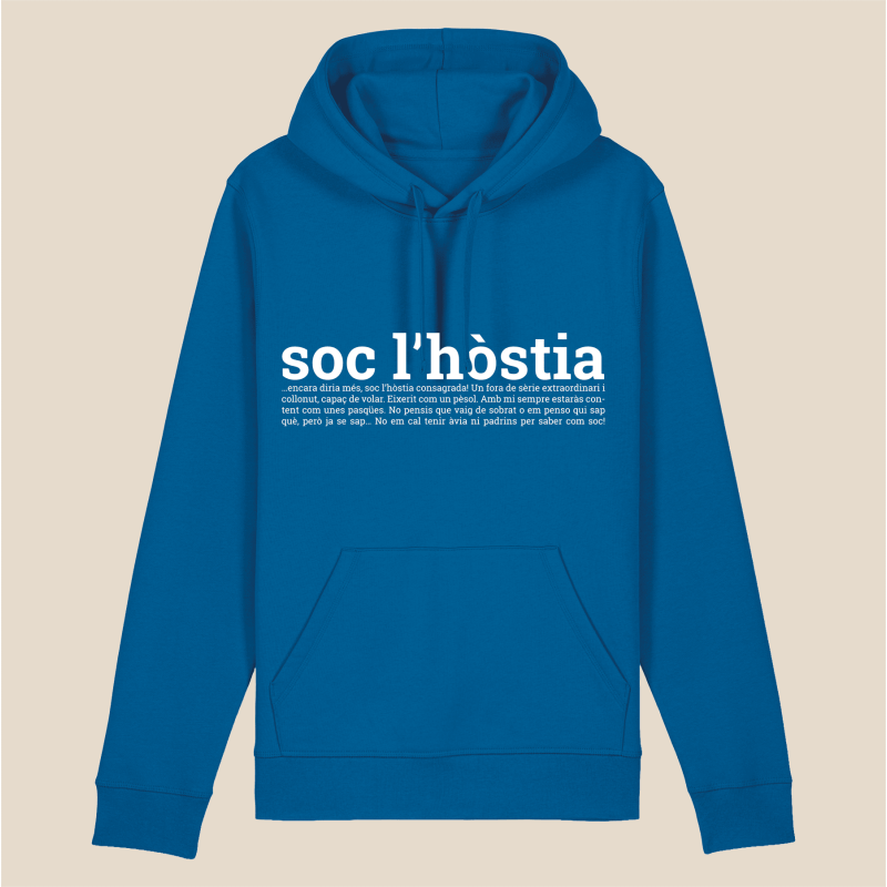 SOC L'HÒSTIA - dessuadora unisex caputxa