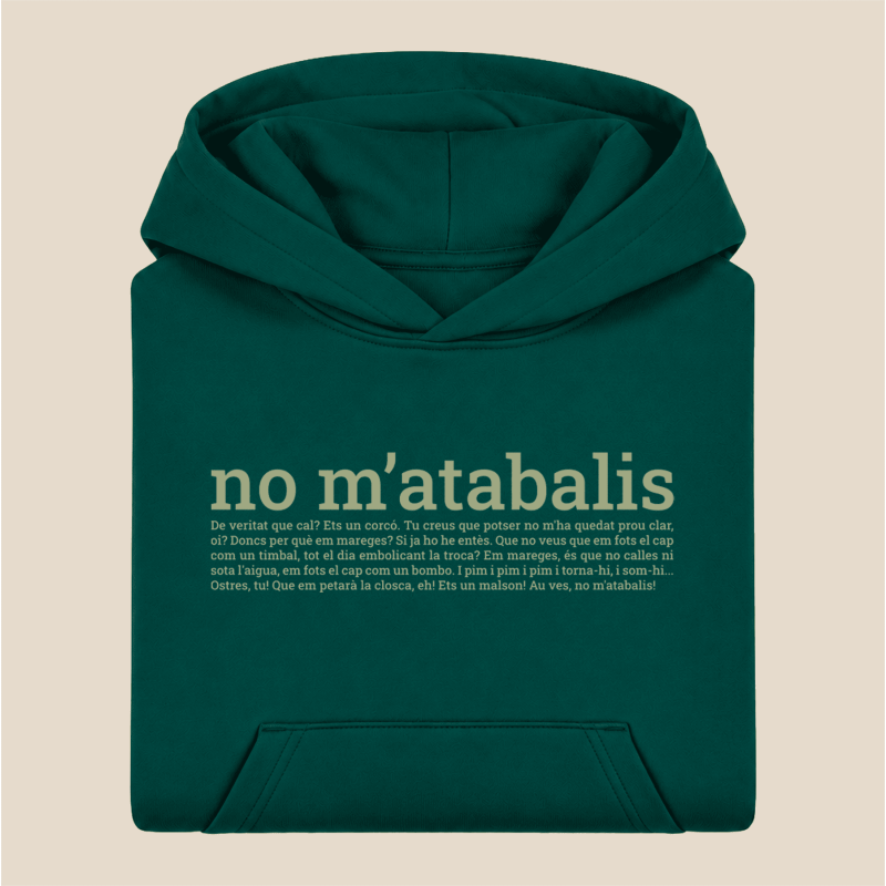 NO M'ATABALIS - dessuadora infantil
