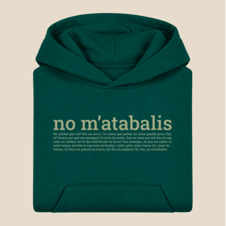 NO M'ATABALIS - dessuadora infantil