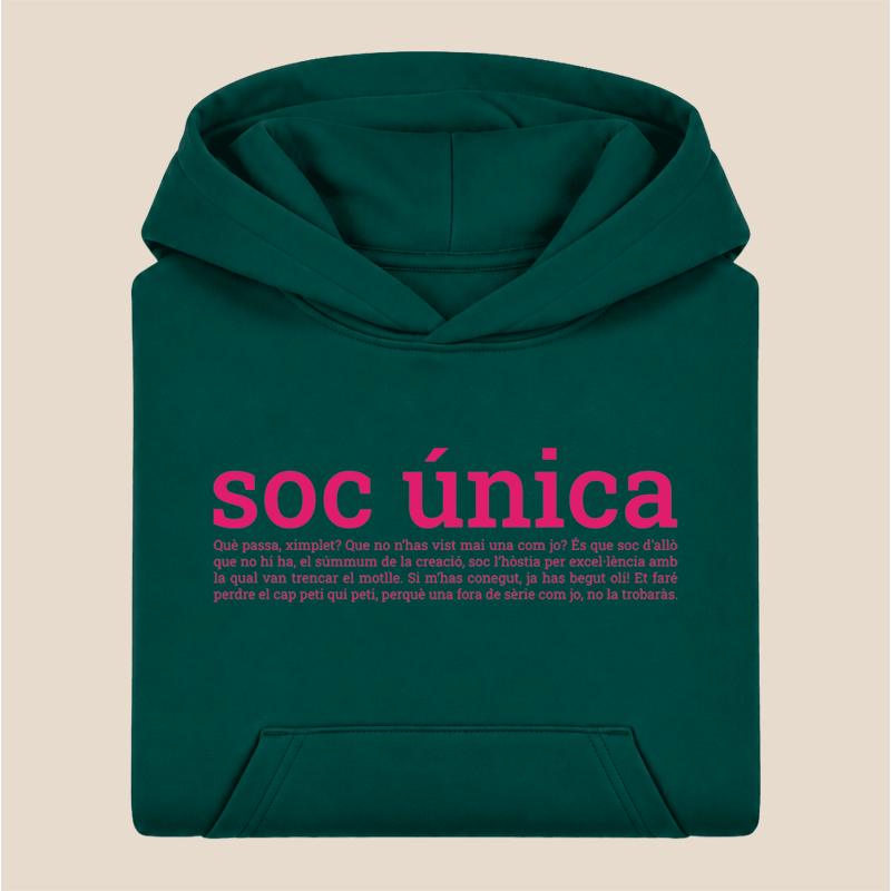 SOC ÚNICA - dessuadora infantil