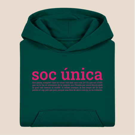 SOC ÚNICA - dessuadora infantil