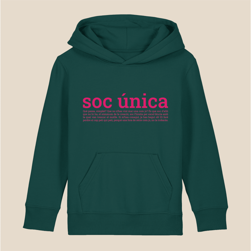 SOC ÚNICA - dessuadora infantil