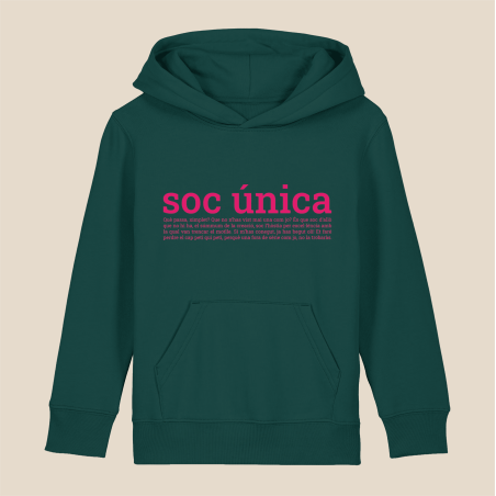 SOC ÚNICA - dessuadora infantil